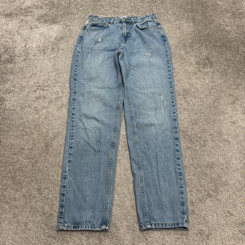 BDG Urban Outfitters Mom High Rise Denim Jeans Womens 27 Light Wash Distressed